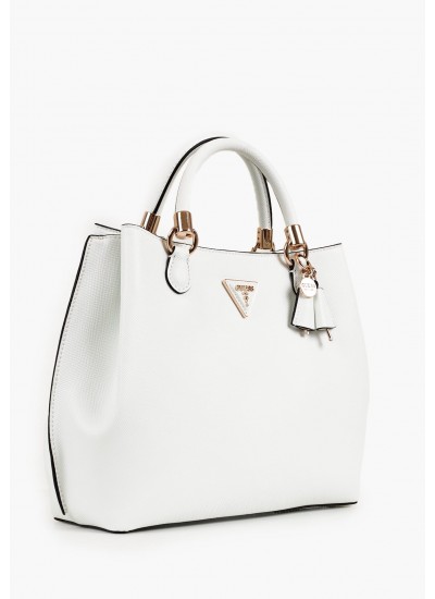 Women Bags Gizele White ECOleather Guess
