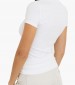 Women T-Shirts - Tops Gold.4G White Cotton Guess