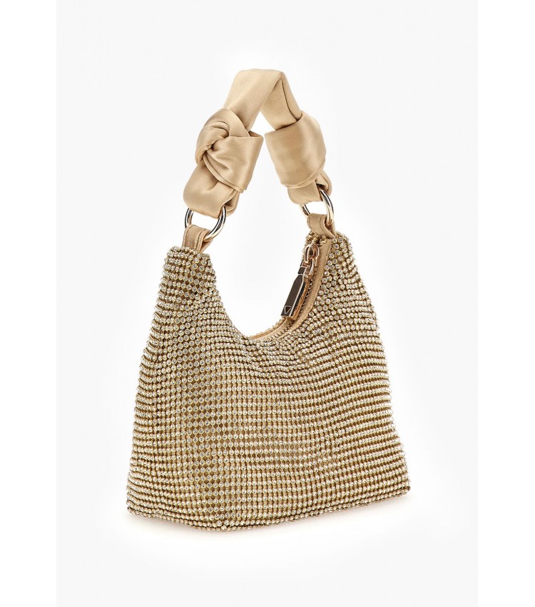 Women Bags Lua.Mini Gold Strash Guess