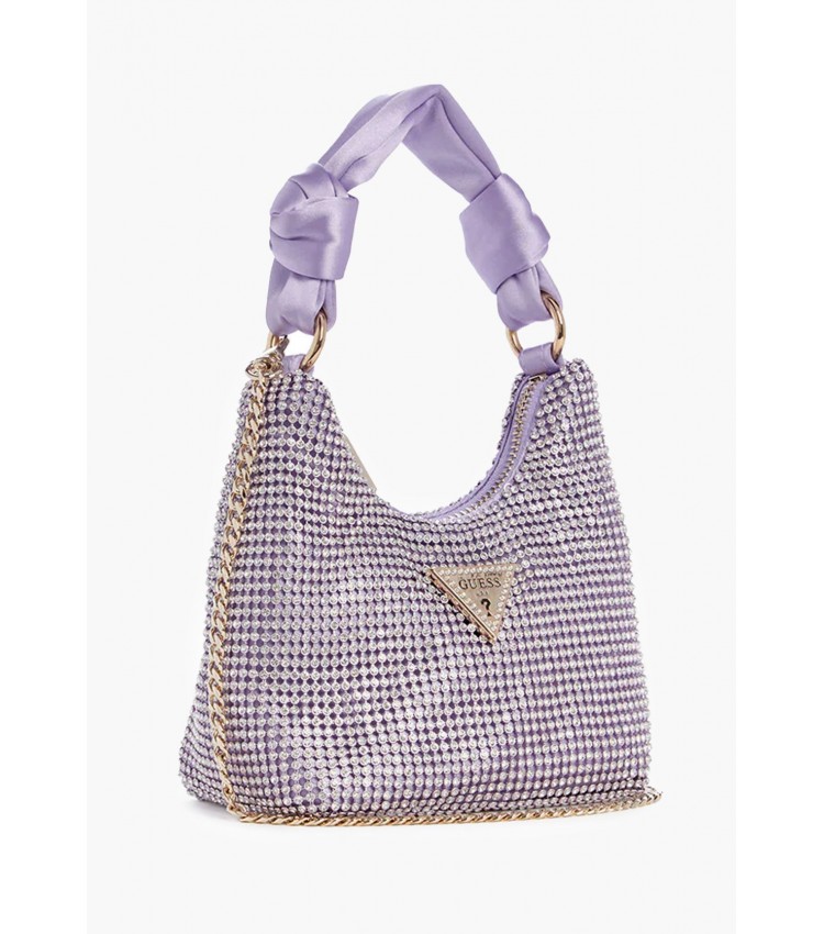Women Bags Lua.Mini Purple Strash Guess