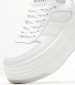 Women Casual Shoes Lulli White Leather Guess