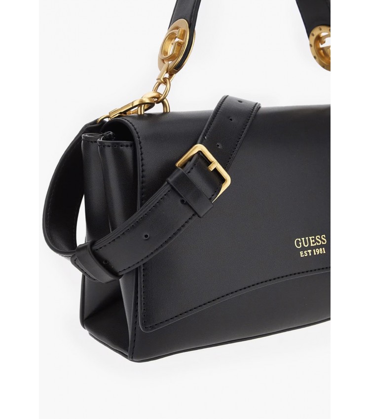 Women Bags Masie.Flap Black ECOleather Guess