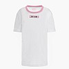 Women T-Shirts - Tops Mesh.Triangle White Cotton Guess Women T-Shirts - Tops Mesh.Triangle White Cotton Guess