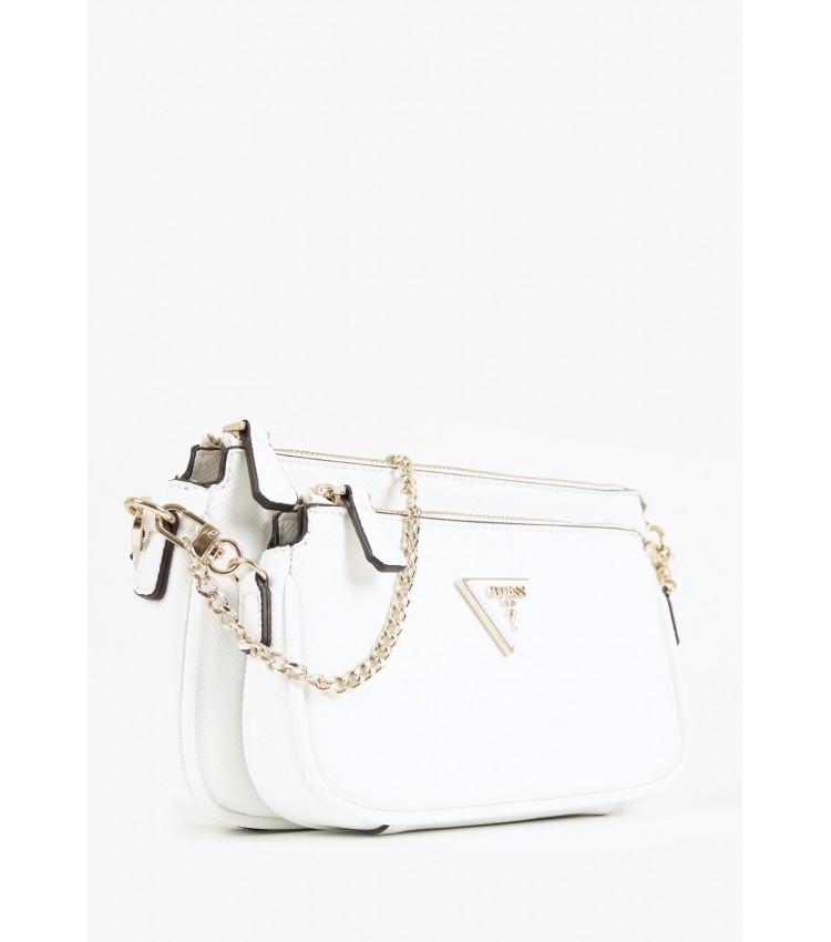 Women Bags Noelle.Pouch24 White ECOleather Guess