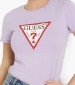 Women T-Shirts - Tops Origi.24 Purple Cotton Guess