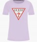Women T-Shirts - Tops Origi.24 Purple Cotton Guess