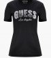 Γυναικείες Μπλούζες - Τοπ Sequins.Tee Μαύρο Βαμβάκι Guess