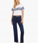 Women Trousers Sexyboot.Pant DarkBlue Cotton Guess