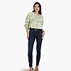 Women Trousers Shapeup.24 DarkBlue Cotton Guess