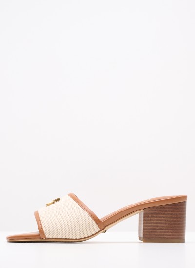 Γυναικείες Γόβες & Peeptoes Ψηλές Sabalia6 Μαύρο Δέρμα Guess