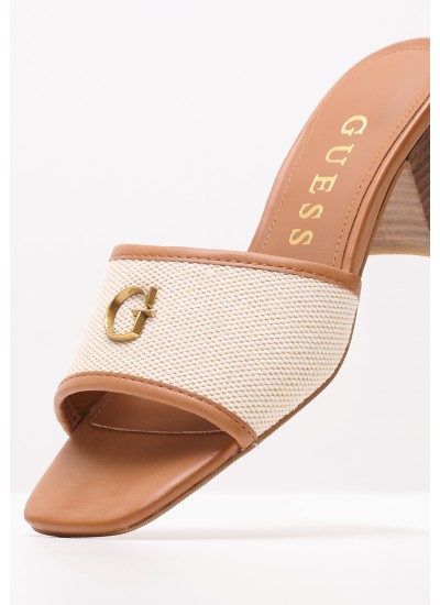 Γυναικεία Mules Ulliye Ταμπά Ύφασμα Guess