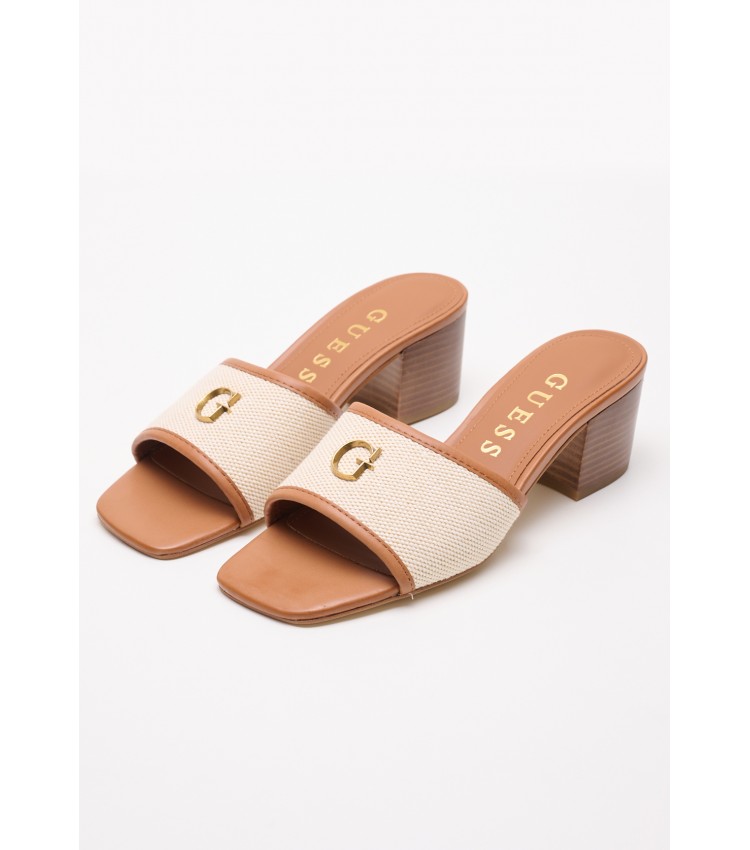 Γυναικεία Mules Ulliye Ταμπά Ύφασμα Guess