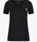 Γυναικείες Μπλούζες - Τοπ V.Mini Μαύρο Βαμβάκι Guess
