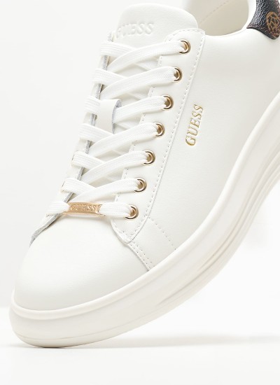 Ανδρικά Παπούτσια Casual Vibo.24 Μαύρο Δέρμα Guess
