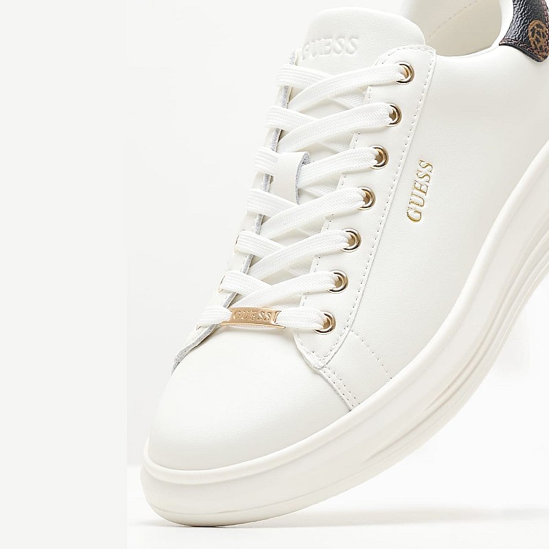 Γυναικεία Παπούτσια Casual Vibo.24W Άσπρο Δέρμα Guess