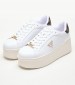 Women Casual Shoes Willen White ECOleather Guess