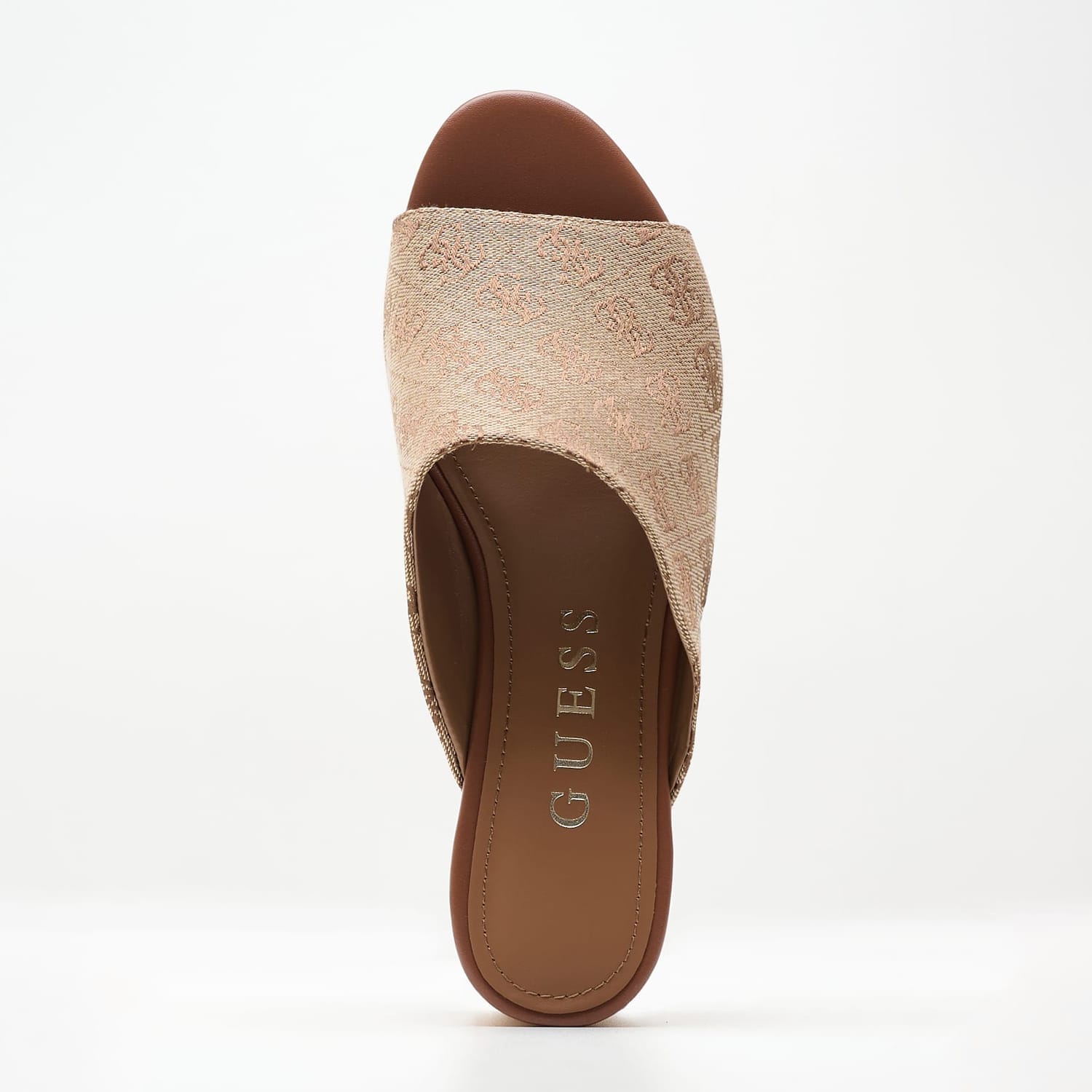 Women Mules Yaki3 Beige Fabric Guess Women Mules Yaki3 Beige Fabric Guess