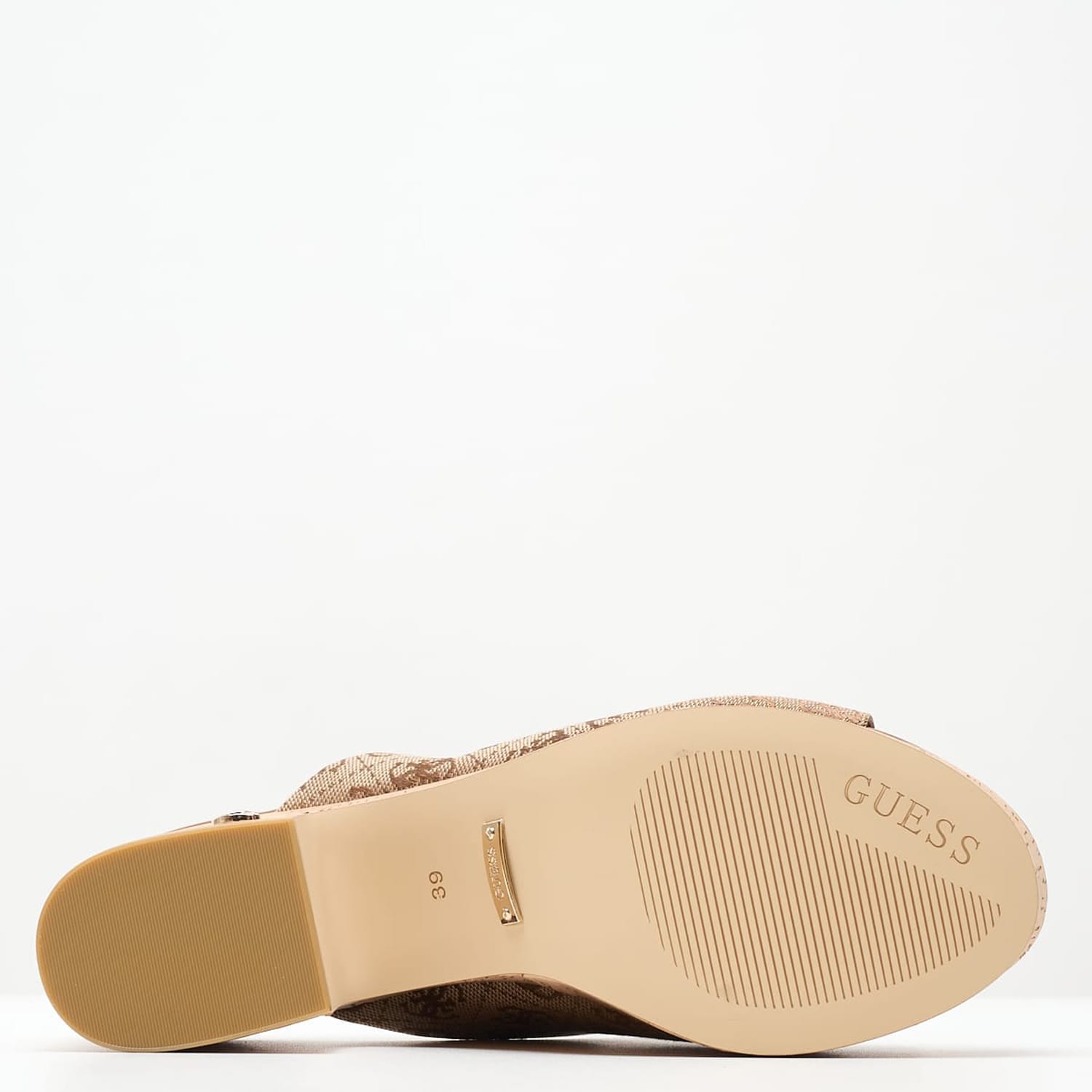 Women Mules Yaki3 Beige Fabric Guess Women Mules Yaki3 Beige Fabric Guess