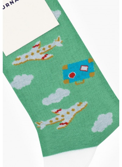 Men Socks 2014 BrightGreen Cotton Pournara