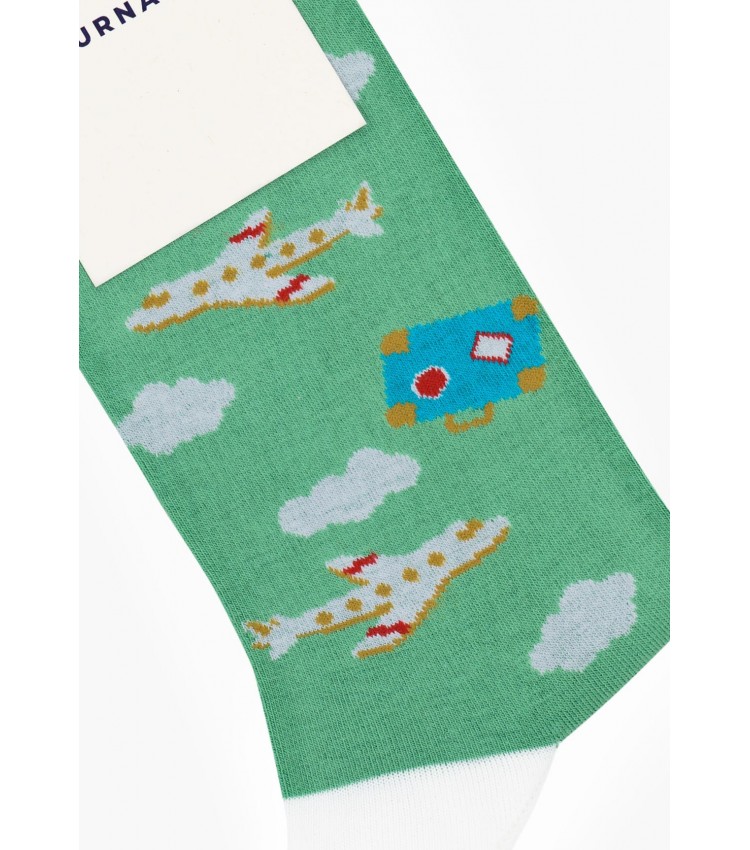 Men Socks 2014 BrightGreen Cotton Pournara