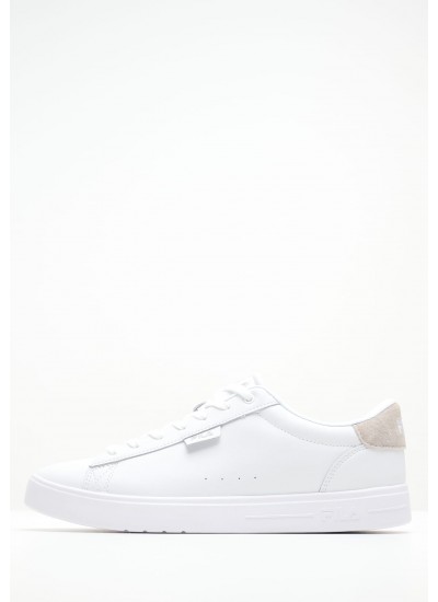 Ανδρικά Παπούτσια Casual Bari Άσπρο ECOleather Fila