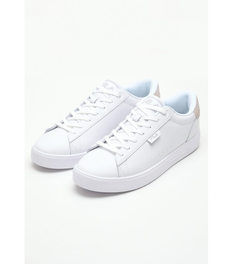 Men Casual Shoes Bari White ECOleather Fila