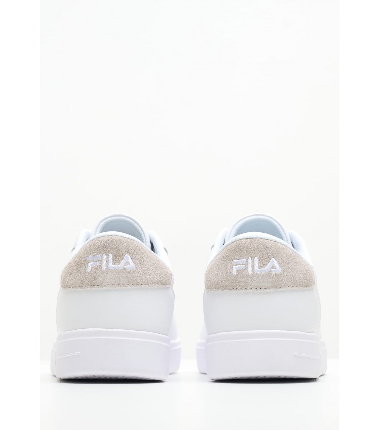 Ανδρικά Παπούτσια Casual Bari Άσπρο ECOleather Fila