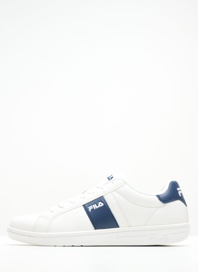 Ανδρικά Παπούτσια Casual Retro.Basket Άσπρο Δέρμα Tommy Hilfiger