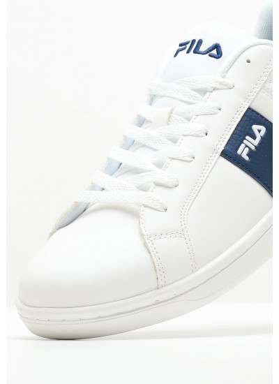 Ανδρικά Παπούτσια Casual Crosscourt.Line Άσπρο ECOleather Fila