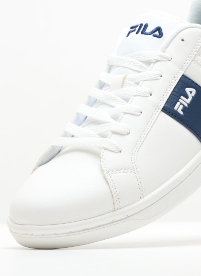 Ανδρικά Παπούτσια Casual Retro.Basket Άσπρο Δέρμα Tommy Hilfiger