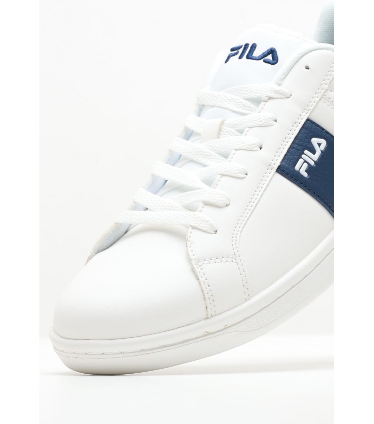 Ανδρικά Παπούτσια Casual Crosscourt.Line Άσπρο ECOleather Fila