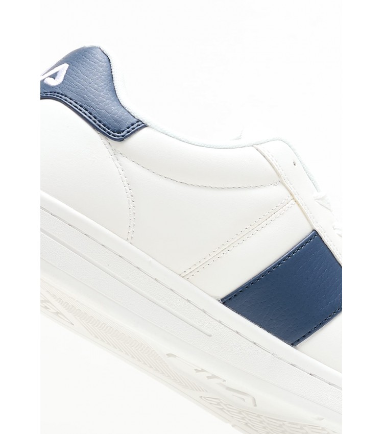 Ανδρικά Παπούτσια Casual Crosscourt.Line Άσπρο ECOleather Fila