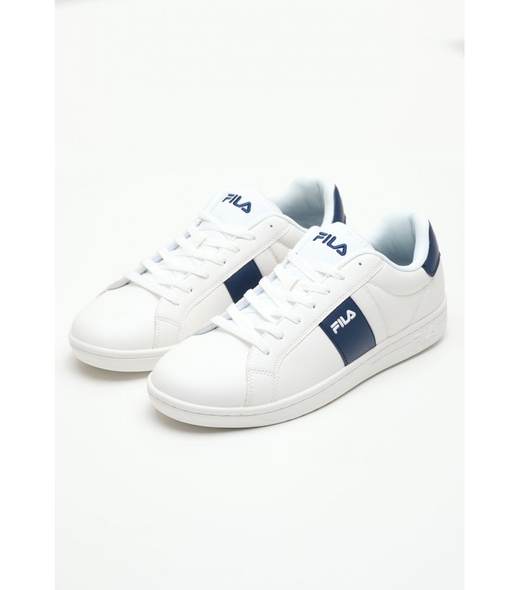 Ανδρικά Παπούτσια Casual Crosscourt.Line Άσπρο ECOleather Fila