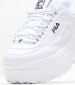 Women Casual Shoes Disruptor2.Wedge White Leather Fila