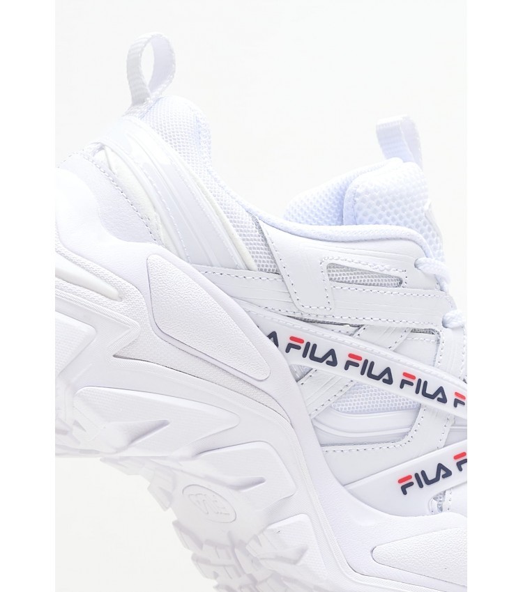 Women Casual Shoes Electrove White Leather Fila