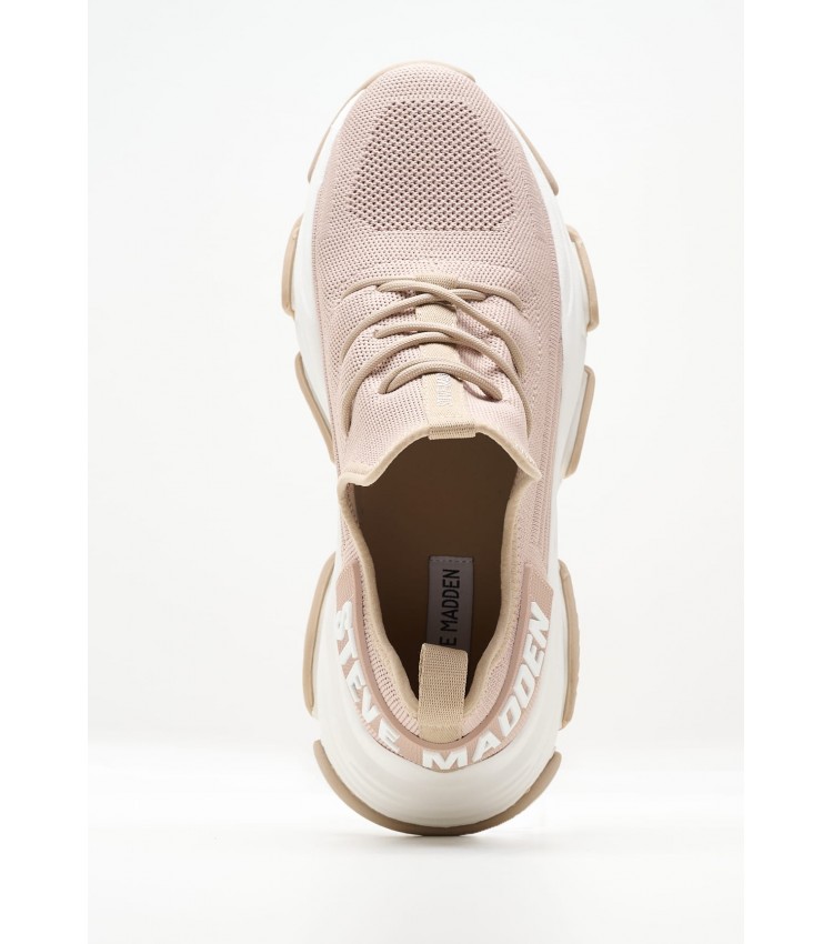 Women Casual Shoes Protege Beige Fabric Steve Madden