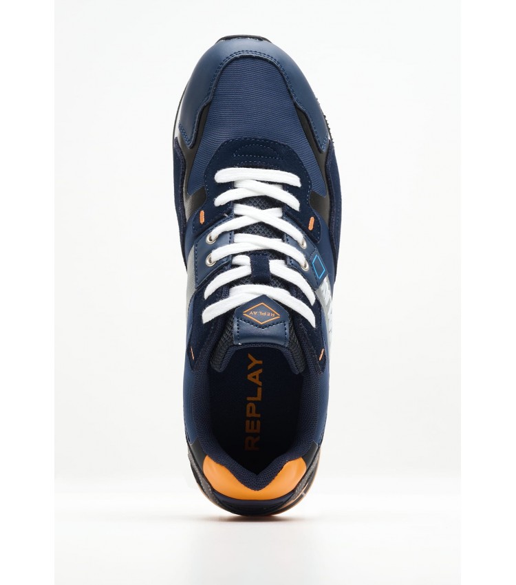 Men Casual Shoes Adrien.Shades Blue Buckskin Replay