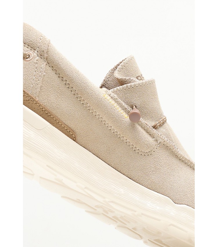 Men Moccasins Alcyon.Dessert Taupe Buckskin Replay