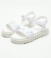 Kids Flip Flops & Sandals Alicante.Jr White ECOleather Replay