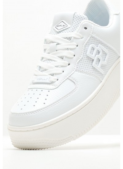 Women Casual Shoes Epic.High White ECOleather Replay