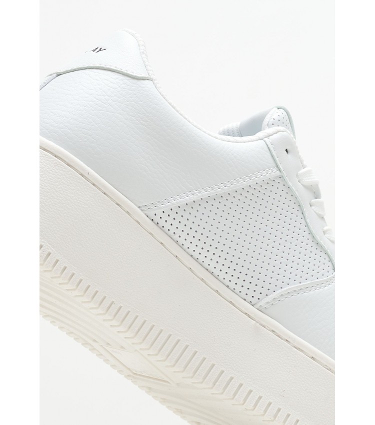 Women Casual Shoes Epic.High White ECOleather Replay