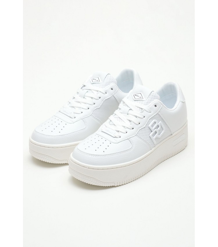 Women Casual Shoes Epic.High White ECOleather Replay