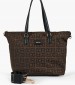 Women Bags FW3490 Brown Fabric Replay