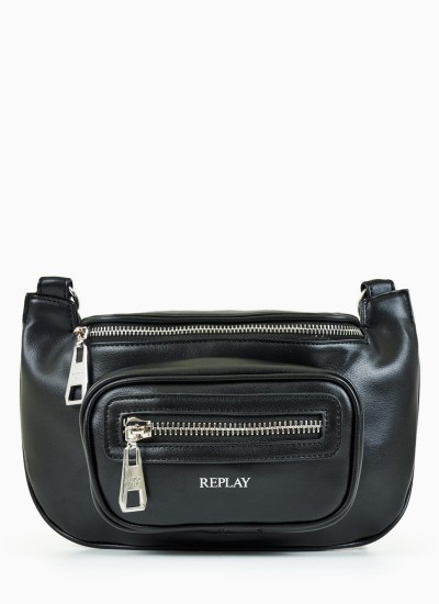 Γυναικείες Τσάντες FW3559 Μαύρο ECOleather Replay