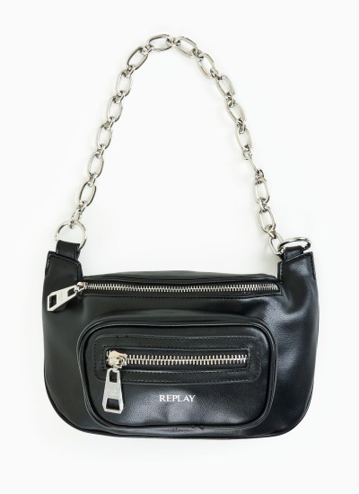 Γυναικείες Τσάντες City.Girl Μπεζ ECOleather Tommy Hilfiger