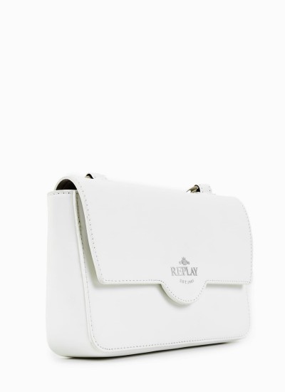 Γυναικείες Τσάντες FW3596 Άσπρο ECOleather Replay