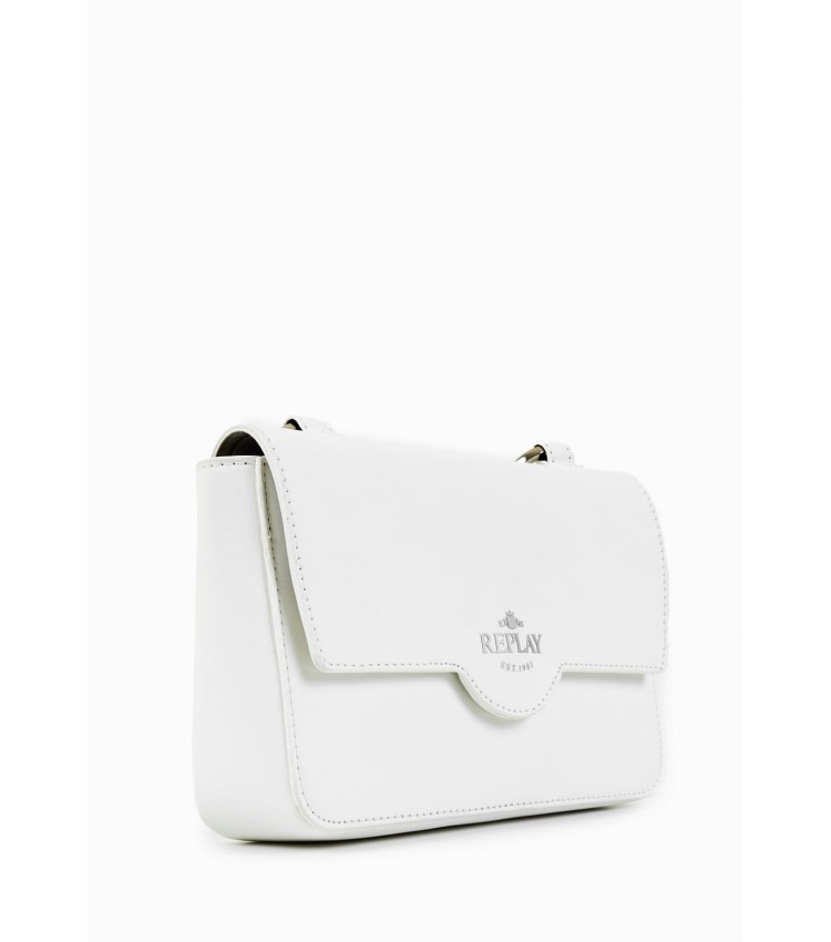 Women Bags FW3596 White ECOleather Replay