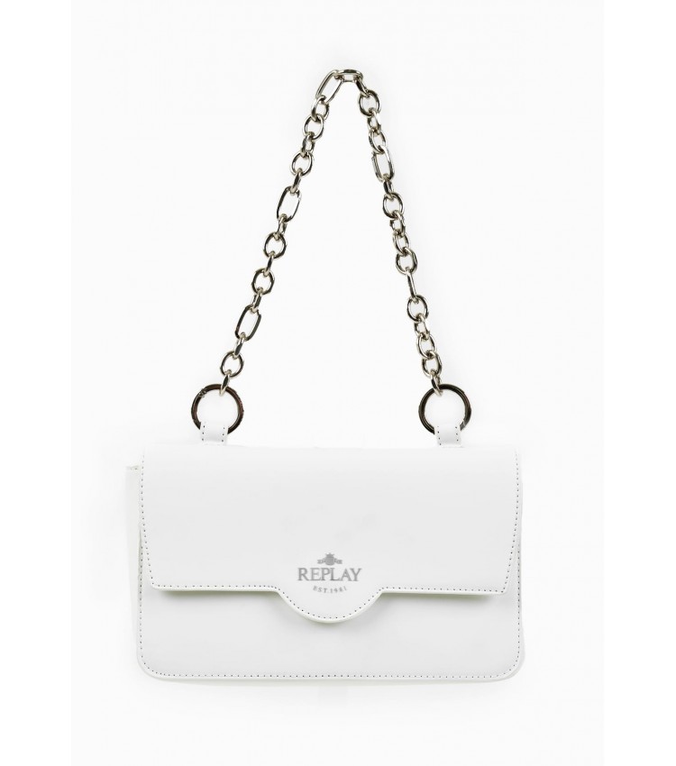 Women Bags FW3596 White ECOleather Replay