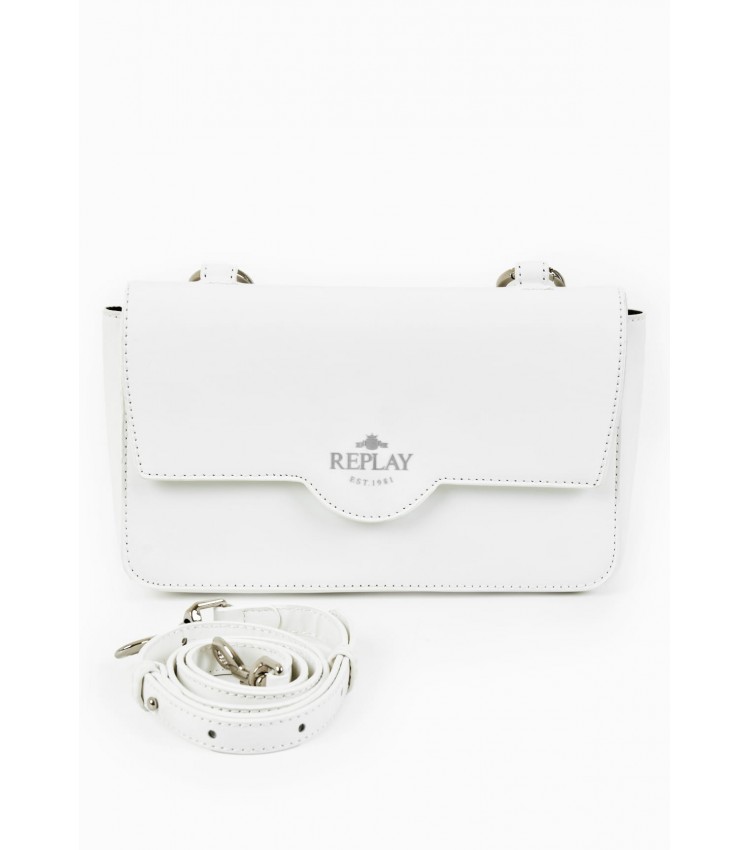 Women Bags FW3596 White ECOleather Replay