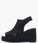 Women Platforms High Jess.Perf Black Fabric Replay